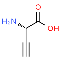 ChemSpider 2D Image | L-2-amino-3-butynoic acid | C4H5NO2