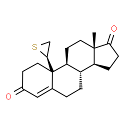 ChemSpider 2D Image | (10xi)-10-[(2R)-2-Thiiranyl]estr-4-ene-3,17-dione | C20H26O2S