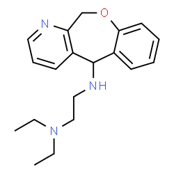 ChemSpider 2D Image | N'-(5,11-Dihydro[1]benzoxepino[3,4-b]pyridin-5-yl)-N,N-diethyl-1,2-ethanediamine | C19H25N3O