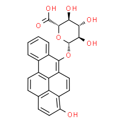 ChemSpider 2D Image | 3-Hydroxybenzo[pqr]tetraphen-6-yl beta-D-glucopyranosiduronic acid | C26H20O8
