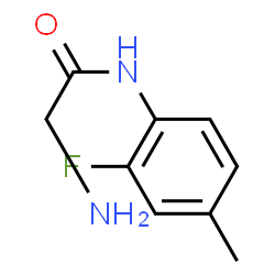 ChemSpider 2D Image | N-(2-Fluoro-4-methylphenyl)glycinamide | C9H11FN2O