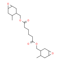 ChemSpider 2D Image | Bis[(4-methyl-7-oxabicyclo[4.1.0]hept-3-yl)methyl] adipate | C22H34O6
