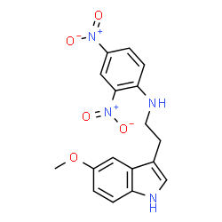 ChemSpider 2D Image | N-(2,4-Dinitrophenyl)-5-methoxytryptamine | C17H16N4O5