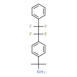 ChemSpider 2D Image | 2-[4-(1,1,2,2-Tetrafluoro-2-phenylethyl)phenyl]-2-propanamine | C17H17F4N