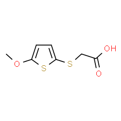 ChemSpider 2D Image | [(5-Methoxy-2-thienyl)sulfanyl]acetic acid | C7H8O3S2