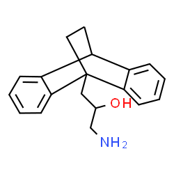ChemSpider 2D Image | 1-Amino-3-(tetracyclo[6.6.2.0~2,7~.0~9,14~]hexadeca-2,4,6,9,11,13-hexaen-1-yl)-2-propanol | C19H21NO