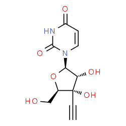 ChemSpider 2D Image | 3'-C-Ethynyluridine | C11H12N2O6