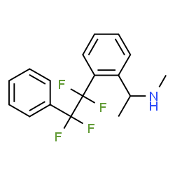 ChemSpider 2D Image | N-Methyl-1-[2-(1,1,2,2-tetrafluoro-2-phenylethyl)phenyl]ethanamine | C17H17F4N