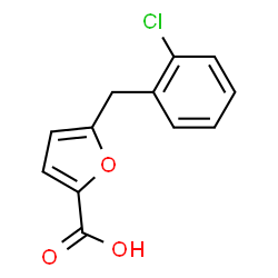 ChemSpider 2D Image | 5-(2-Chlorobenzyl)-2-furoic acid | C12H9ClO3