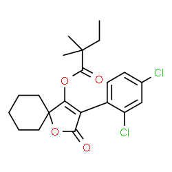 ChemSpider 2D Image | spirodiclofen | C21H24Cl2O4