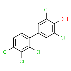 ChemSpider 2D Image | 2',3,3',4',5-Pentachloro-4-biphenylol | C12H5Cl5O