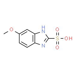 ChemSpider 2D Image | 5-Methoxy-1H-benzimidazole-2-sulfonic acid | C8H8N2O4S