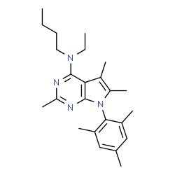 ChemSpider 2D Image | Antalarmin | C24H34N4