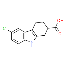 ChemSpider 2D Image | 6-Chloro-1,2,3,4-tetrahydrocarbazole-2-carboxylic acid | C13H12ClNO2