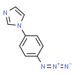 ChemSpider 2D Image | 1-(p-Azidophenyl)imidazole | C9H7N5