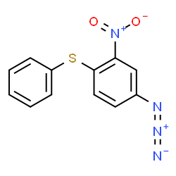 ChemSpider 2D Image | 4-Azido-2-nitro-1-(phenylsulfanyl)benzene | C12H8N4O2S
