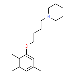 ChemSpider 2D Image | 1-[4-(2,3,5-Trimethylphenoxy)butyl]piperidine | C18H29NO