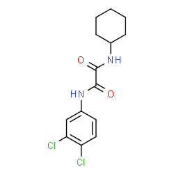ChemSpider 2D Image | N-Cyclohexyl-N'-(3,4-dichlorophenyl)ethanediamide | C14H16Cl2N2O2