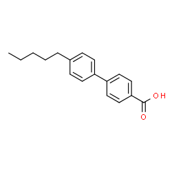 ChemSpider 2D Image | 4-(4-pentylphenyl)benzoic acid | C18H20O2
