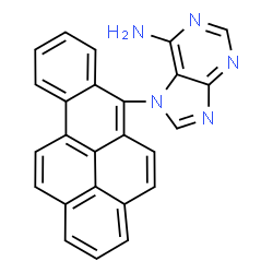 ChemSpider 2D Image | 7-(benzo(a)pyren-6-yl)adenine | C25H15N5