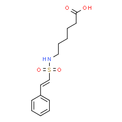 ChemSpider 2D Image | 6-(2-phenylethenesulfonamido)hexanoic acid | C14H19NO4S