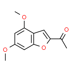 ChemSpider 2D Image | 1-(4,6-Dimethoxy-1-benzofuran-2-yl)ethanone | C12H12O4
