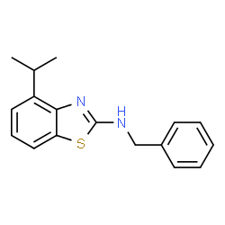 ChemSpider 2D Image | N-Benzyl-4-isopropyl-1,3-benzothiazol-2-amine | C17H18N2S