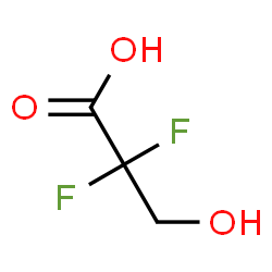 ChemSpider 2D Image | 2,2-Difluoro-3-hydroxypropanoic acid | C3H4F2O3