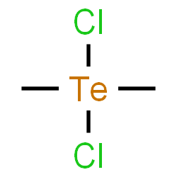 ChemSpider 2D Image | Tellurium, dichlorodimethyl-, (T-4)- | C2H6Cl2Te