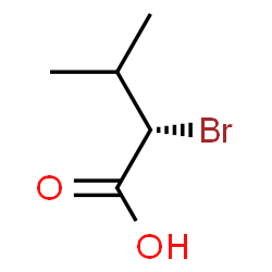 ChemSpider 2D Image | (S)-(-)-2-Bromoisovaleric acid | C5H9BrO2