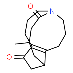 ChemSpider 2D Image | 6-Methyl-9-azatricyclo[7.4.3.0~4,13~]hexadec-1(13)-ene-2,8-dione | C16H23NO2