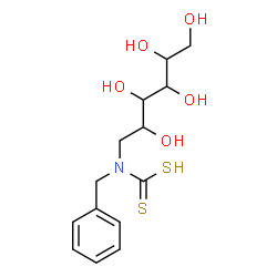 ChemSpider 2D Image | 1-[Benzyl(sulfanylcarbonothioyl)amino]-1-deoxyhexitol | C14H21NO5S2