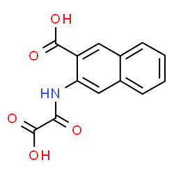 ChemSpider 2D Image | 3-[(Carboxycarbonyl)amino]-2-naphthoic acid | C13H9NO5