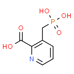 ChemSpider 2D Image | 3-(Phosphonomethyl)-2-pyridinecarboxylic acid | C7H8NO5P