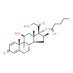 ChemSpider 2D Image | Betamethasone 17-valerate | C27H37FO6