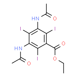 ChemSpider 2D Image | DIATRIZOATE ETHYL | C13H13I3N2O4
