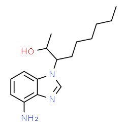 ChemSpider 2D Image | 3-(4-Amino-1H-benzimidazol-1-yl)-2-nonanol | C16H25N3O