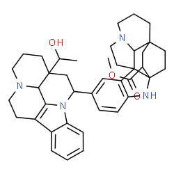 ChemSpider 2D Image | Methyl 15-(20-hydroxy-14,15-dihydroeburnamenin-14-yl)aspidofractinine-3-carboxylate | C40H48N4O3