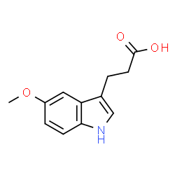 ChemSpider 2D Image | 3-(5-Methoxy-1H-indol-3-yl)propanoic acid | C12H13NO3