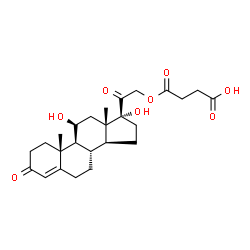 ChemSpider 2D Image | Hydrocortisone succinate | C25H34O8