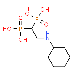ChemSpider 2D Image | [2-(Cyclohexylamino)ethane-1,1-Diyl]bisphosphonic Acid | C8H19NO6P2