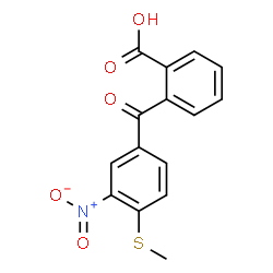 ChemSpider 2D Image | 2-[4-(methylthio)-3-nitrobenzoyl]benzoic acid | C15H11NO5S