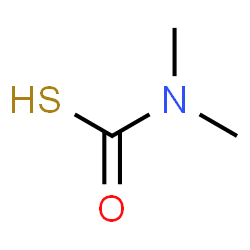 ChemSpider 2D Image | Dimethylcarbamothioic S-acid | C3H7NOS