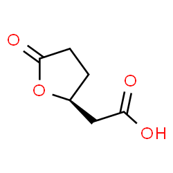 ChemSpider 2D Image | [(2S)-5-Oxotetrahydro-2-furanyl]acetic acid | C6H8O4
