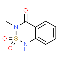 ChemSpider 2D Image | 3-Methyl-1H-2,1,3-benzothiadiazin-4(3H)-one 2,2-dioxide | C8H8N2O3S