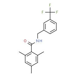 ChemSpider 2D Image | 2,4,6-Trimethyl-N-[3-(trifluoromethyl)benzyl]benzamide | C18H18F3NO