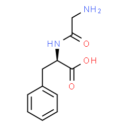 ChemSpider 2D Image | Glycyl-D-phenylalanine | C11H14N2O3