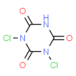 ChemSpider 2D Image | Dichloroisocyanuric acid | C3HCl2N3O3