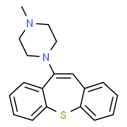 ChemSpider 2D Image | 1-(Dibenzo[b,f]thiepin-10-yl)-4-methylpiperazine | C19H20N2S