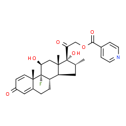 ChemSpider 2D Image | Dexamethasone 21-(4-Pyridinecarboxylate) | C28H32FNO6